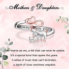 925 Sterling Silver Goat Mother-child Ring For Women Adorable Goat Mother Daught