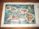 Vintage Dole Pineapple Map Of Hawaiian Islands
