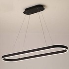 Modern Chandelier Circular Led Dimmable 66w 1 Linear Chandelier Led Acrylic 