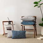 Reversible Pillow Covers Square Soft Cushion Case Decor Grey Set 2 Pack Pc