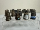 22pc Antique Vintage Sterling 925 Silver Thimble Lot Taxco Mexico Ornate