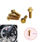 12 Points Gold 5 16 -18-1 0  Front Brake Rotor Hardware Bolt Screws For Harley