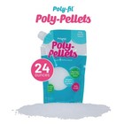 Fairfield Poly-fil Poly-pellets  Premium Polyester 24-ounce Bag  White 