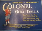 Antique Colonel Golf Ball Box The Click 1910 St Mungo Mfg Co Golfing Golfer Old