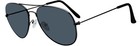 Dark Smoke Lens Aviator Style Men Women Sunglasses Black Metal Frame Shades Uvb