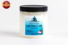 Coconut Oil Extra Virgin Unrefined Organic Cold Pressed Raw Pure In Jar 8 Oz