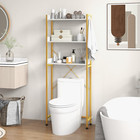 Over The Toilet Storage Rack  3-tier Bathroom Space Saver Organizer With Adjusta