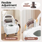 Bedside Commode Commode Toilet Potty Chair For Adult With Adjustable Heigh 150kg
