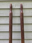 Vintage Old Wooden Paddles Oars Dark Brown  Long  Measures 84 