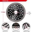 5  125mm Diamond Saw Blade Granite Marble Concrete Cutting Discs Wheel Cutters
