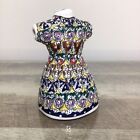 Vintage Handmade Turkish Kaftan Figurine Decor Bu Kacar Kutahya   Signed