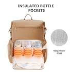 Diaper Bag Backpack Waterproof Changing Pad Large Travel Maternity Oat Cei-cei