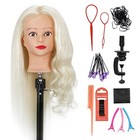 Sophire 26 -28  Mannequin Head With 60  Real Hair  Hairdresser Practice 