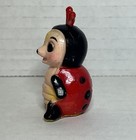Josef Originals Anthropomorphic Lady Bug 1960 s Plastic Hong Kong Figurine Vtg