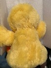 Dan Dee 7  Yellow Duck Sitting Plush With Orange Bow  pre-owned no Tag  Ff1