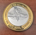 Rio  10 Casino Gaming Token Las Vegas Solid  999  Silver Masquerade Village   