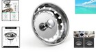 3 25 Inch Chrome Sink Strainer With Anti-clog Rubber Stopper - Easy To Clean