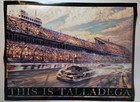 Rare Talladega Nascar Dale Earnhardt Poster Thomas Kinkade 18 x24  Man Cave 