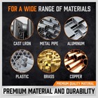 Professional 5 Piece Npt Pipe Tap Set Carbon Steel Npt Thread Forming Plumbing  