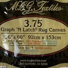 New Mcg Textiles 3 75 Graph N    Latch Rug Canvas 36    X 60    Blank Unused
