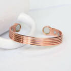 Pure Solid Copper Magnetic Bracelet Bangle Arthritis Pain Relief Men Women Gift
