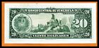 Venezuela Xf Note 20 Bolivares Bs May 1966 P-43  banknote 