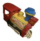 Vintage 1973 Fisher-price Circus Train 4 Cars 4 People 5 Animals Horn Works