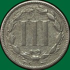 1879 Three Cent Nickel Extremely Fine Xf Coin  Details  39944