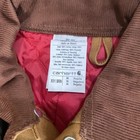 Carhartt X01 Brn Quilt-lined Duck Coveralls Brown Men s Size 36 Regular Nwt
