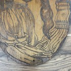 Antique Golde American Indian Pyro -art Wood