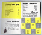C1960s - Schieffelin   Co  Alcohol Importers Bartender Mixing Guide - Xl5j