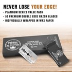 Double Edge Razor Blades - Men s Safety For Shaving Platinum Japanese