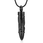 Flying Eagle Bullet Urn Necklace Ashes Keepsake Cremation Prayer Memorial Holder