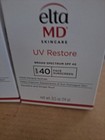 Lot Of 2 Elta Md Uv Restore Spf 40  Face Sunscreen 0 5oz 14g