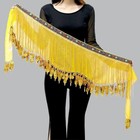 Belly Dance Costume Rhinestone Beads Sequin Fringe Hip Scarf Belt Wrap 10 Colors