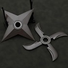 Anime-inspired Metal Shuriken Fidget Spinner     2 Styles  Hand-spin Ninja Toy