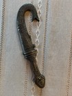 Antique Ornate Dagger Heavy Knife   Sheath Israel  Jerusalem 