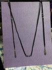 53    Leather   Turquoise Sterling Silver Accents Wrap Necklace By American West