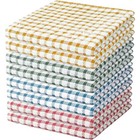 Absorbent Cotton Kitchen Dish Towels Set Of 8 Quick Dry Cleaning Cloths New