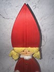 Vintage Bo-strom Sweden Wood Winter Christmas Girl Gnome Wooden 15 5  Tall