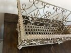 Vintage Antique Wrought Iron Metal Plant Stand With Claw Feet