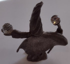 Vintage 1985 Spoontiques 2 3 4  Wizard W  Crystal Ball And Staff Pewter Figurine