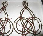 Original Pair Austrian Knot Sleeve Bullion Braid  Confederate Captain