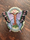 Antique Circa 1920s Cast Iron Painted Butterfly Door Knocker Original Paint