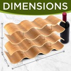 Serenelife 4-tier Wine Storage Rack W  14 Bottle Slots  4-tier Modular Wine Disp