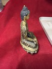 Old Antique Tibet Tibetan Buddhism Temple Bronze Gilt Medicine Buddha Statue 5   