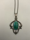 Antique Charles Horner Silver Art Nouveau Guilloche Enamel Pendant Necklace Rare