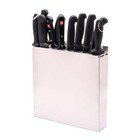 Thunder Group Slkr012 Knife Rack  9 Slots  5 Knives  2 Cleavers And 2 Butcher