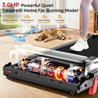 3-in-1 Foldable Treadmill For Home 12  Incline Walking Pad With Handle Bar Led