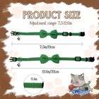2 Pcs Bowtie Cat Collar With Bell Breakaway Cat Collars Cute Boy Kitten Collar A